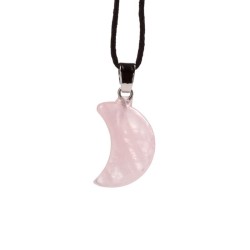 🌙💎 Pendentif Gemme – Croissant de Lune