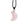 🌙💎 Pendentif Gemme – Croissant de Lune