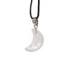🌙💎 Pendentif Gemme – Croissant de Lune