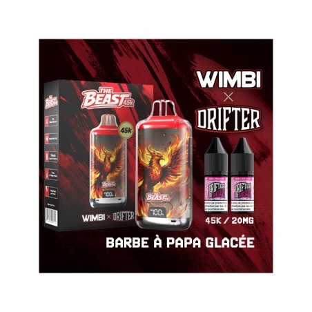 Kit The Beast 45K Eternal Fire 750mAh Wimbi X Drifter 20mg