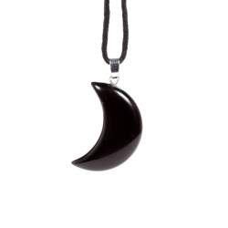 🌙💎 Pendentif Gemme – Lune