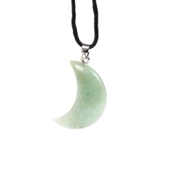 🌙💎 Pendentif Gemme – Lune