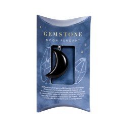 🌙💎 Pendentif Gemme – Lune