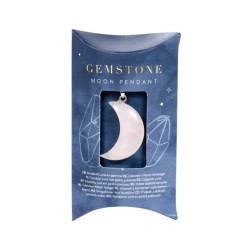 🌙💎 Pendentif Gemme – Lune