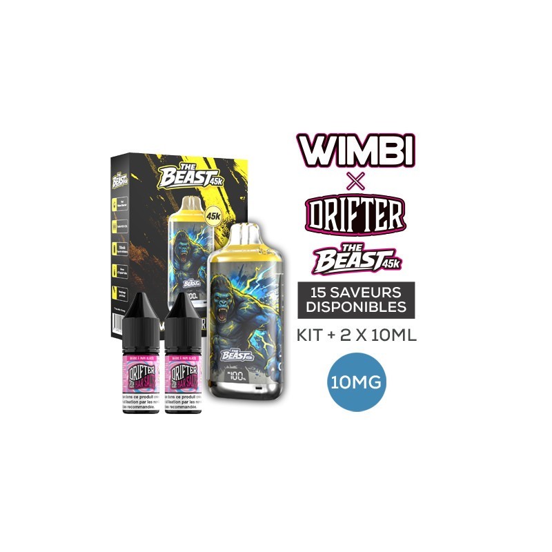 Kit The Beast 45K Thunder Kong 750mAh Wimbi X Drifter 10mg