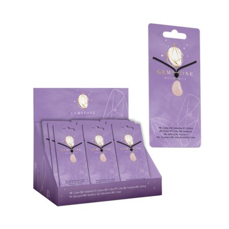 💎✨ Pendentif Gemme Thérapeutique Polie – 24 Pièces