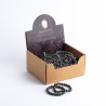 🖤✨ Bracelet d'Hématite Rondes – 48 Pièces
