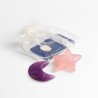 ⭐🌙💎 Lot de 2 Gemmes de Guérison Étoile & Lune – 36 Pièces