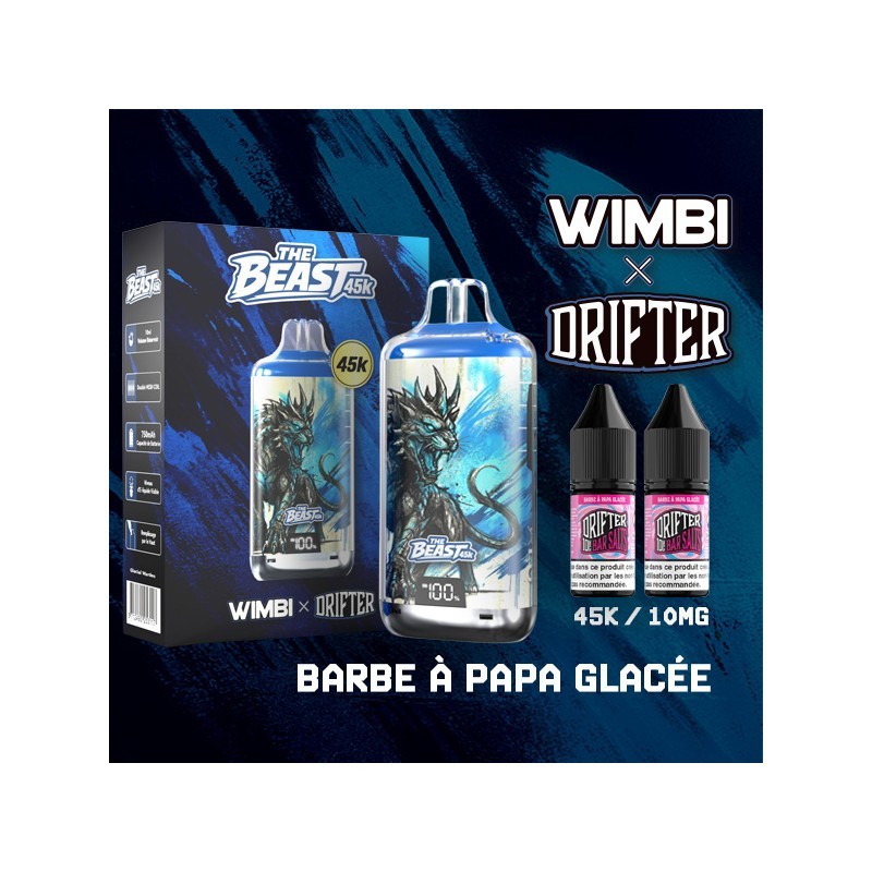 Kit The Beast 45K Glacial Warden 750mAh Wimbi X Drifter 10mg