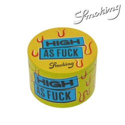 🌿🔥 Grinder Métal XL Smoking High As Fuck – 60 mm