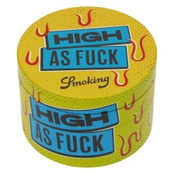 🌿🔥 Grinder Métal XL Smoking High As Fuck – 60 mm