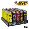 Briquet BIC Rock Music X50 | Boîte de 50 Briquets Décorés BIC
