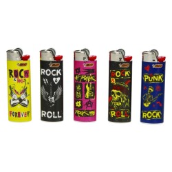 Briquet BIC Rock Music X50 | Boîte de 50 Briquets Décorés BIC