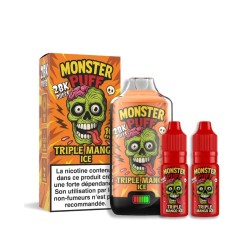 🥭🥭🥭 KIT MONSTER PUFF TRIPLE MANGO – 28 000 PUFFS (20 MG)