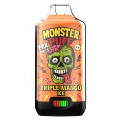 🥭🥭🥭 KIT MONSTER PUFF TRIPLE MANGO – 28 000 PUFFS (20 MG)