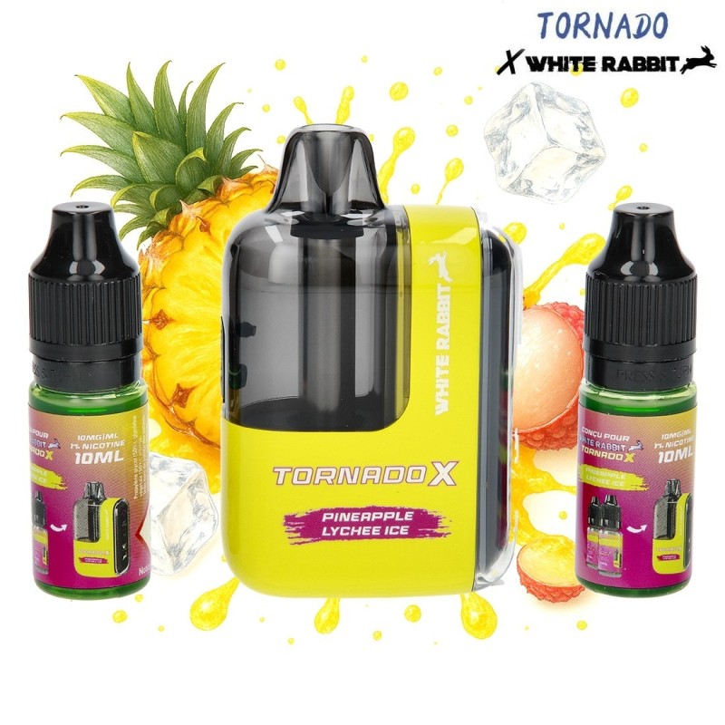 🍍🌸 PUFF WHITE RABBIT TORNADO X PINEAPPLE LYCHEE – 25 000 PUFFS