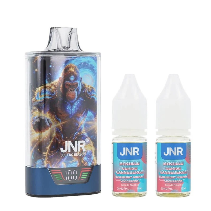 🍒🍇 PUFF GORILLA X JNR MYRTILLE CERISE CANNEBERGE – 20 MG – 43 000 PUFFS