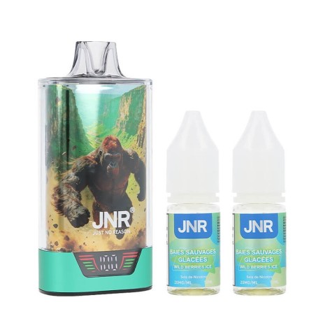 🍓❄️ PUFF GORILLA X JNR BAIES SAUVAGES GLACÉES – 20 MG – 43 000 PUFFS