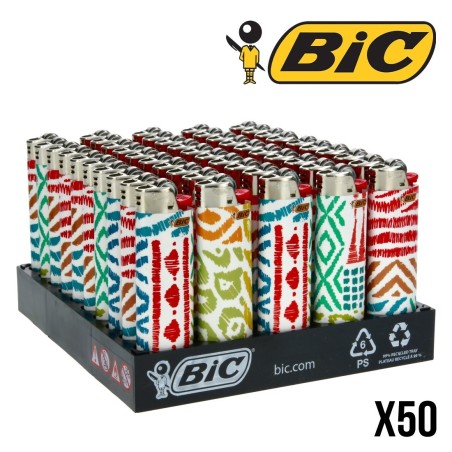 Briquet BIC Wax X50 | Boîte de 50 Briquets Décorés BIC