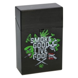 🍃🚬 BOÎTE À CIGARETTES LEAF DESIGN – DISPLAY DE 12