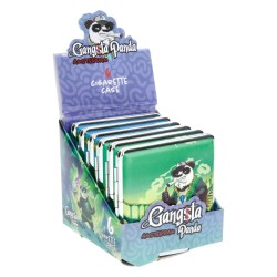🐼🌴 ÉTUI PLAT À CIGARETTE GANGSTA PANDA CALIFORNIA – DISPLAY DE 6
