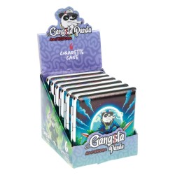 🐼☁️ ÉTUI PLAT À CIGARETTE GANGSTA PANDA IN THE AIR – DISPLAY DE 6
