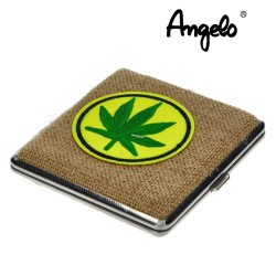 🍃🚬 ÉTUI PLAT À CIGARETTE ANGELO LEAF