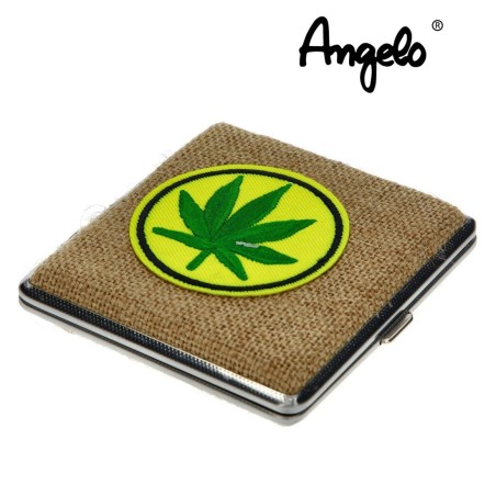 🍃🚬 ÉTUI PLAT À CIGARETTE ANGELO LEAF