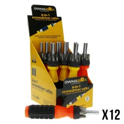 🪛🔐 BOITE CACHETTE TOURNEVIS REALISTE – DISPLAY DE 12