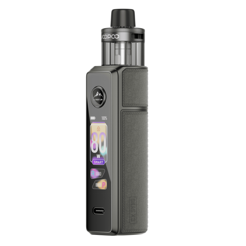 Kit Drag X3 Pod Gray Metal Voopoo | Pod Mod 80W Tactile