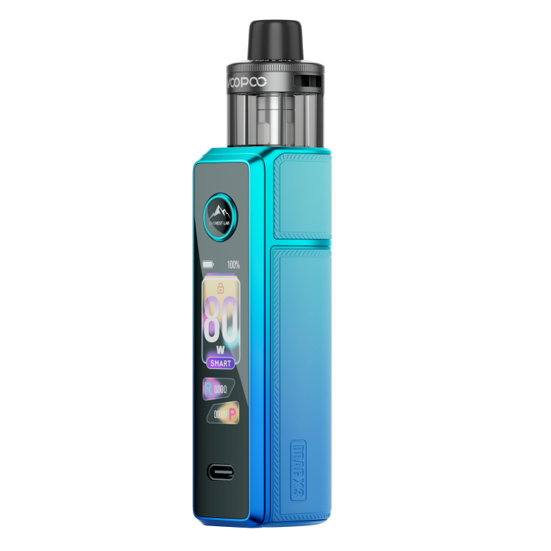 Kit Drag X3 Pod Sky Blue Voopoo | Pod Mod 80W Tactile