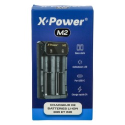 Chargeur pour Accus X Power M2 | Chargeur Double Emplacement pour Batteries Rechargeables | Shop Smoking