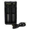 Chargeur pour Accus X Power M2 | Chargeur Double Emplacement pour Batteries Rechargeables | Shop Smoking