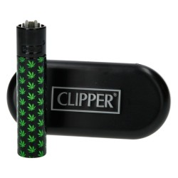 Clipper Metal Mini Leaves | Briquet Métallique Rechargeable Compact | Shop Smoking