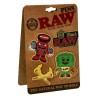 Set de 4 Pins RAW | Badges Métalliques Officiels RAW | Shop Smoking