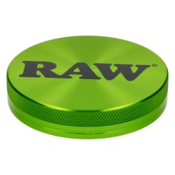 Grinder Alu RAW Green 4 Parties 56mm | Grinder Aluminium avec Tamis | Shop Smoking