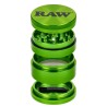 Grinder Alu RAW Green 4 Parties 56mm | Grinder Aluminium avec Tamis | Shop Smoking