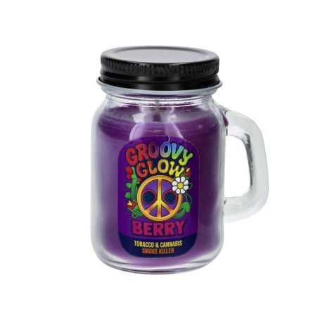 Bougie Groovy Glow Berry 105g | Bougie Parfumée Fruits Rouges | Shop Smoking