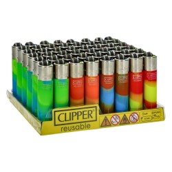 Micro Clipper Nebula Mix Série 6 x48 | Display 48 Briquets Clipper Rechargeables | Shop Smoking
