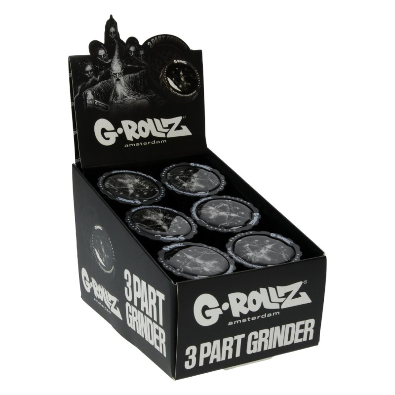 Grinder Acry G-Rollz Wizard 53mm Display de 18 | Grinders Acryliques Collection Wizard | Shop Smoking