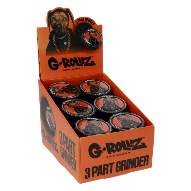 Grinder Acry G-Rollz Pets Rock Rap 53mm – Display de 18