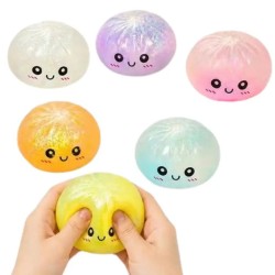 Squishy Dumpling Pailleté 8,5 cm – Jouet Sensoriel à Presser | Shop Smoking