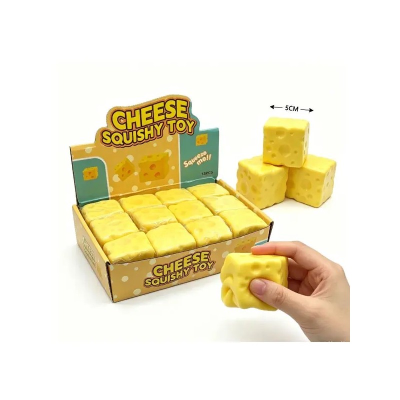 Squishy Cheese 5 cm 🧀 – Jouet Fantaisie | Shop Smoking