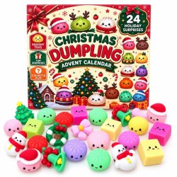Calendrier de l'Avent Squishy Noël – 24 Mini-Squishies 🎄
