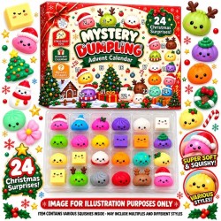 Calendrier de l'Avent Squishy Noël – 24 Mini-Squishies 🎄