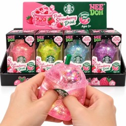Squishy Cup à Paillettes – Rose, Bleu, Violet, Vert ✨
