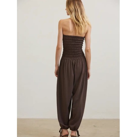 Combinaison Bustier Sans Bretelles Smockée | Shop Smoking