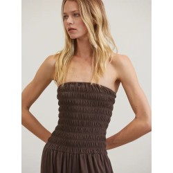 Combinaison Bustier Sans Bretelles Smockée | Shop Smoking