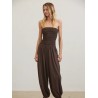 Combinaison Bustier Sans Bretelles Smockée | Shop Smoking