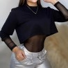 Combinaison Sexy Femme en Dentelle à Empiècements